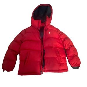 Polo Ralph Lauren Kids Down Puffer Jacket Coat - Red - sizes M (10-12)